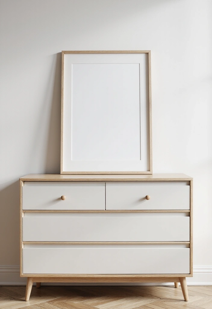 25 Bedroom Dresser Decor Ideas That Make the Room Feel Complete 3 25 Bedroom Dresser Decor Ideas That Make the Room Feel Complete - 2. A Touch of Art