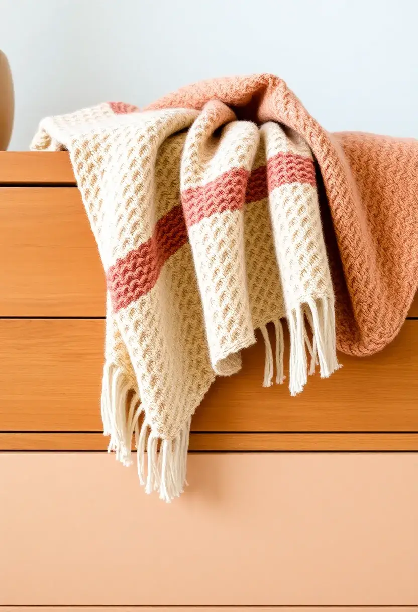 25 Bedroom Dresser Decor Ideas That Make the Room Feel Complete 25 25 Bedroom Dresser Decor Ideas That Make the Room Feel Complete - 24. A Cozy Throw