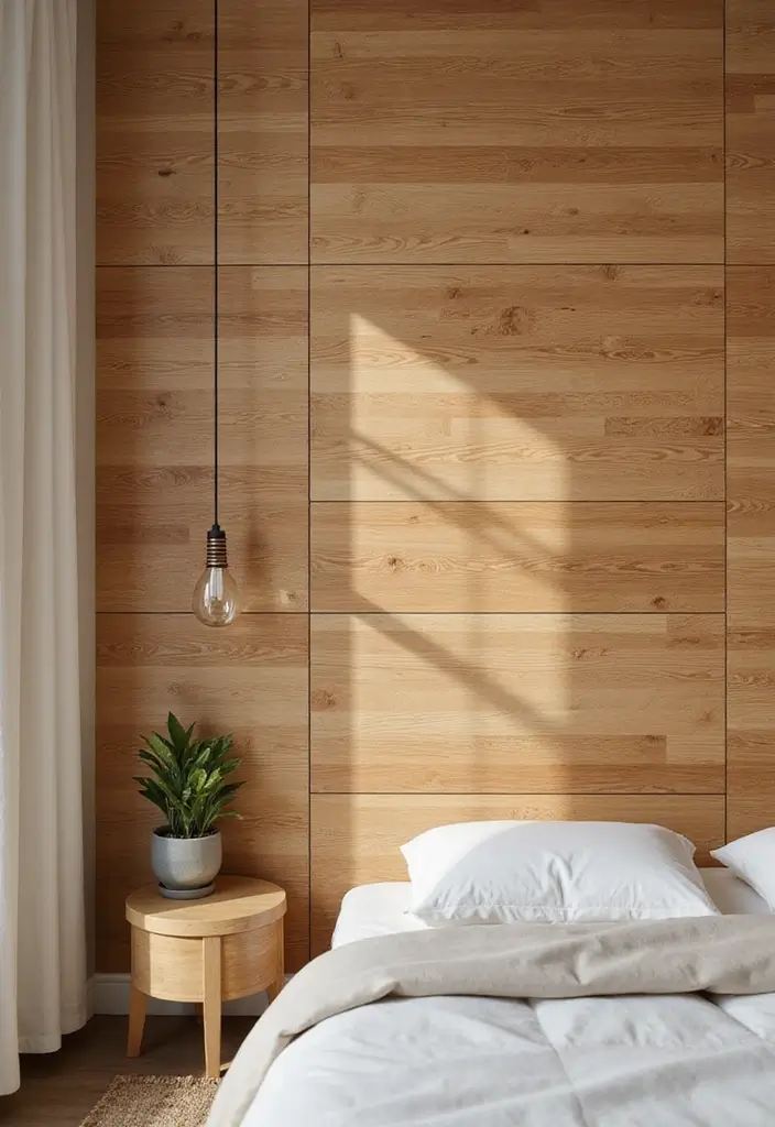 25 Bedroom Wall Tiles Ideas That Feel Modern and Elegant 2 25 Bedroom Wall Tiles Ideas That Feel Modern and Elegant - 1. Sustainable Bamboo Tiles
