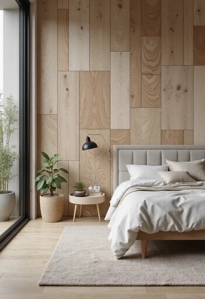 25 Bedroom Wall Tiles Ideas That Feel Modern and Elegant 6 25 Bedroom Wall Tiles Ideas That Feel Modern and Elegant - 5. Biodegradable Vinyl Tiles