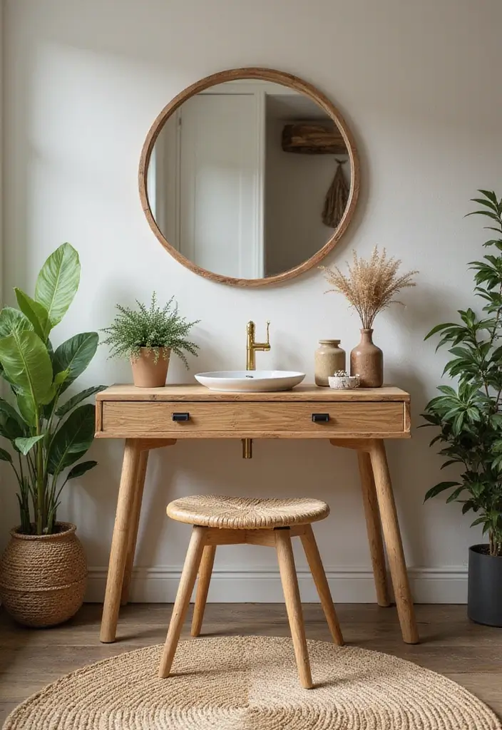 25 Bedroom with Vanity Ideas That Feel Glamorous & Practical 14 25 Bedroom with Vanity Ideas That Feel Glamorous & Practical - 13. Nature-Inspired Vanity