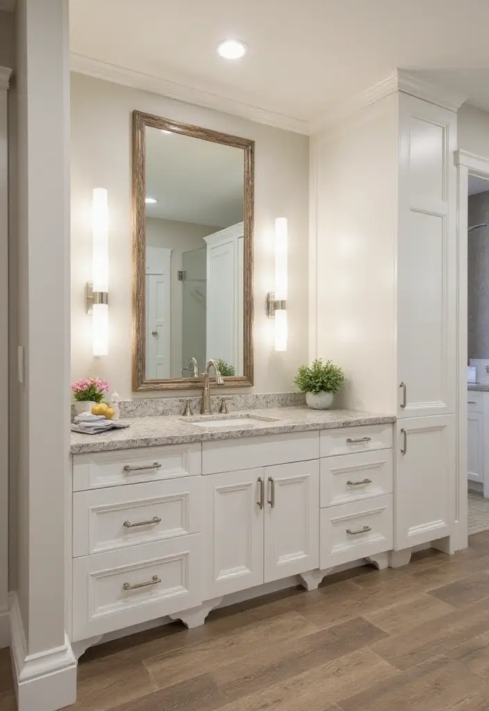 25 Bedroom with Vanity Ideas That Feel Glamorous & Practical 24 25 Bedroom with Vanity Ideas That Feel Glamorous & Practical - 23. Customized Built-Ins
