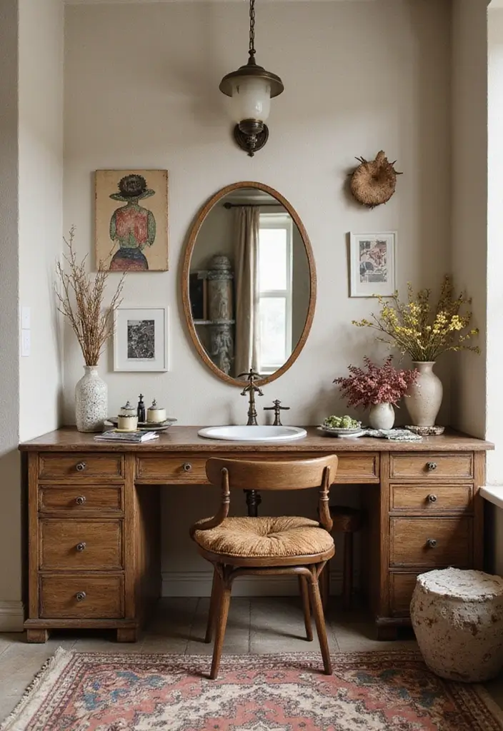 25 Bedroom with Vanity Ideas That Feel Glamorous & Practical 26 25 Bedroom with Vanity Ideas That Feel Glamorous & Practical - 25. Artful Decor Elements
