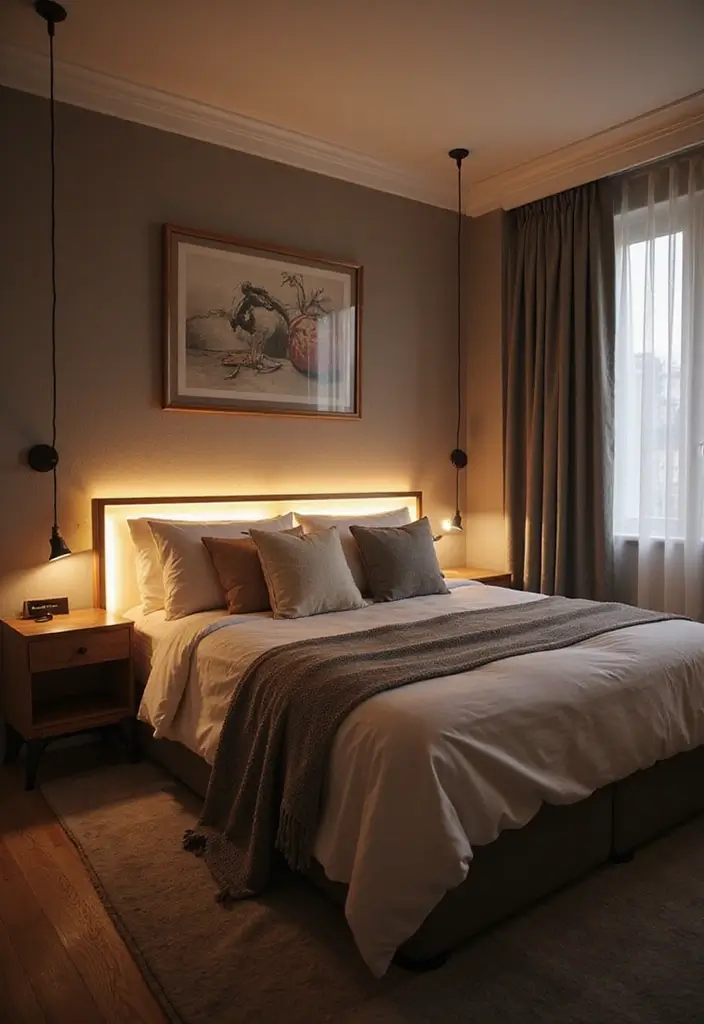 25 Cozy Bedroom Lighting Ideas That Set the Perfect Mood 12 25 Cozy Bedroom Lighting Ideas That Set the Perfect Mood - 11. Light-Up Headboards