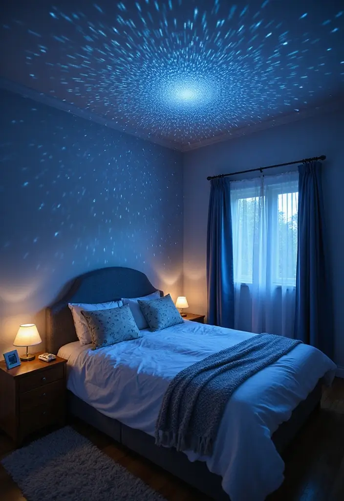 25 Cozy Bedroom Lighting Ideas That Set the Perfect Mood 20 25 Cozy Bedroom Lighting Ideas That Set the Perfect Mood - 19. Twinkling Star Projectors