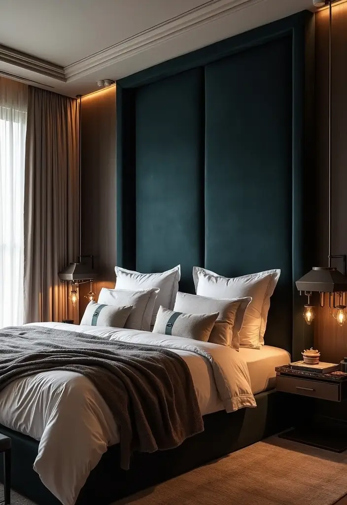 25 Dark Furniture Bedroom Ideas That Feel Rich and Dramatic 2 25 Dark Furniture Bedroom Ideas That Feel Rich and Dramatic - 1. Velvet Upholstered Headboards
