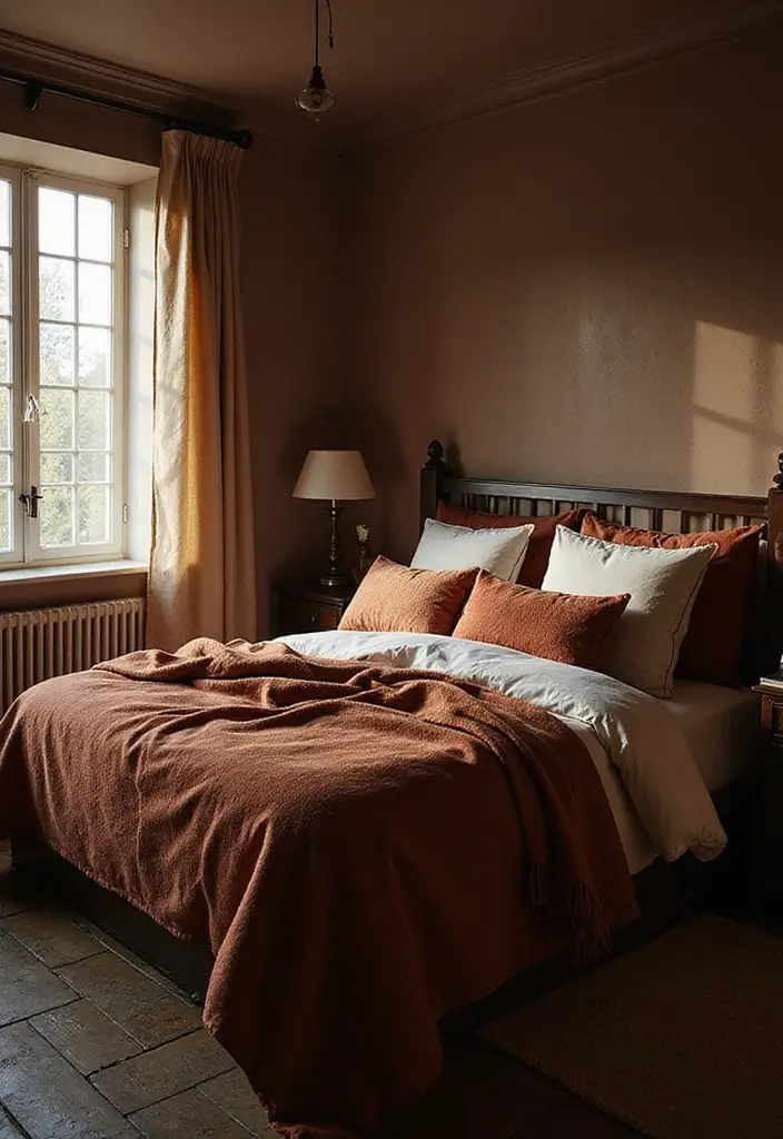 25 Dark Furniture Bedroom Ideas That Feel Rich and Dramatic 9 25 Dark Furniture Bedroom Ideas That Feel Rich and Dramatic - 8. Plush Bedding Essentials