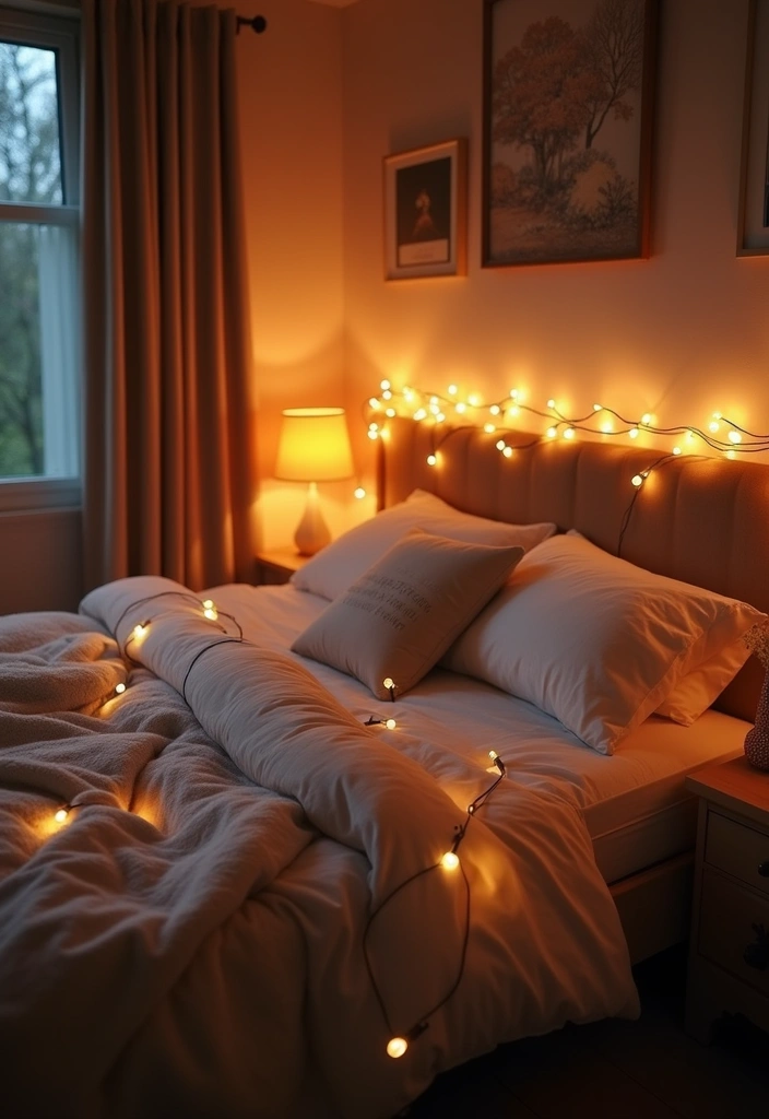 25 Fairy Lights Bedroom Ideas That Feel Dreamy and Magical 22 25 Fairy Lights Bedroom Ideas That Feel Dreamy and Magical - 21. Under-Bed Lighting