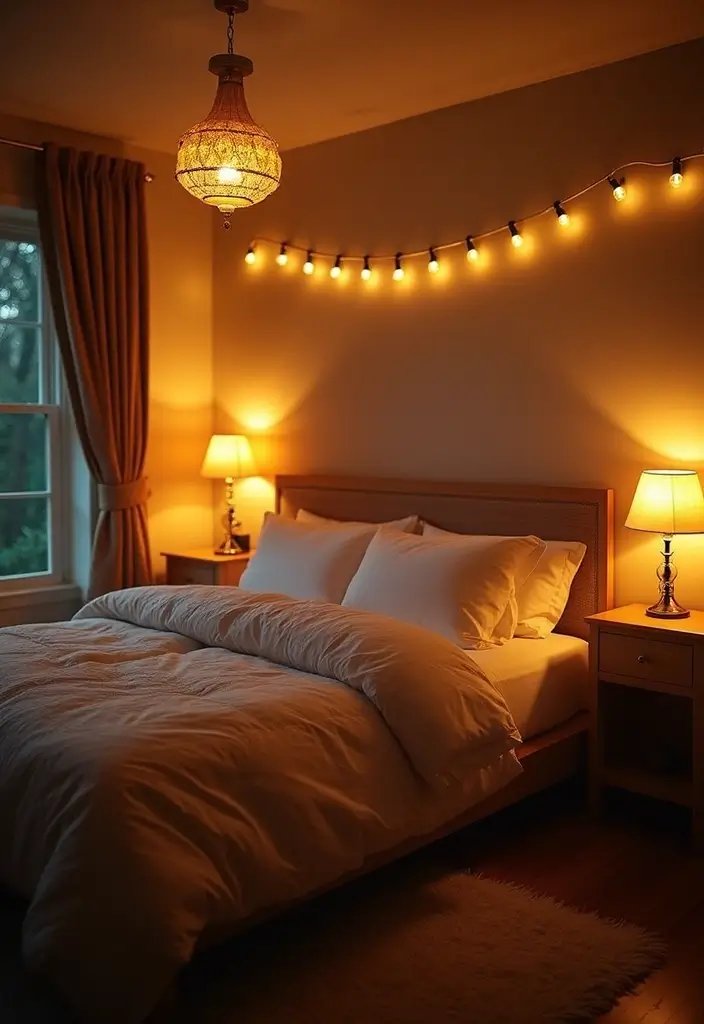 25 Grey Bedroom Ideas Aesthetic That Feel Calm & Minimalist 12 25 Grey Bedroom Ideas Aesthetic That Feel Calm & Minimalist - 11. Layered Lighting