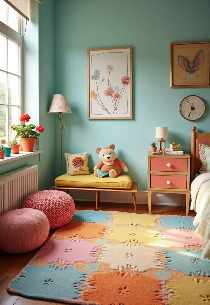 25 Kids Bedroom Ideas Shared Boy and Girl That Work Perfectly 12 25 Kids Bedroom Ideas Shared Boy and Girl That Work Perfectly - 11. Fun Flooring Ideas
