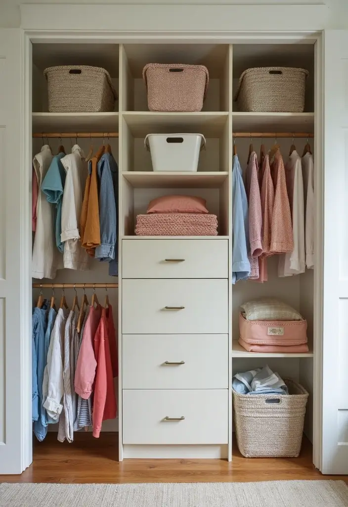 25 Kids Bedroom Ideas Shared Boy and Girl That Work Perfectly 24 25 Kids Bedroom Ideas Shared Boy and Girl That Work Perfectly - 23. Spacious Closet Solutions