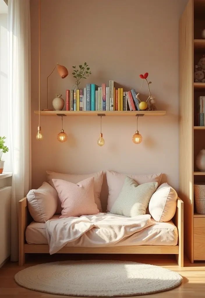 25 Kids Bedroom Ideas Shared Boy and Girl That Work Perfectly 8 25 Kids Bedroom Ideas Shared Boy and Girl That Work Perfectly - 7. Cozy Reading Nook