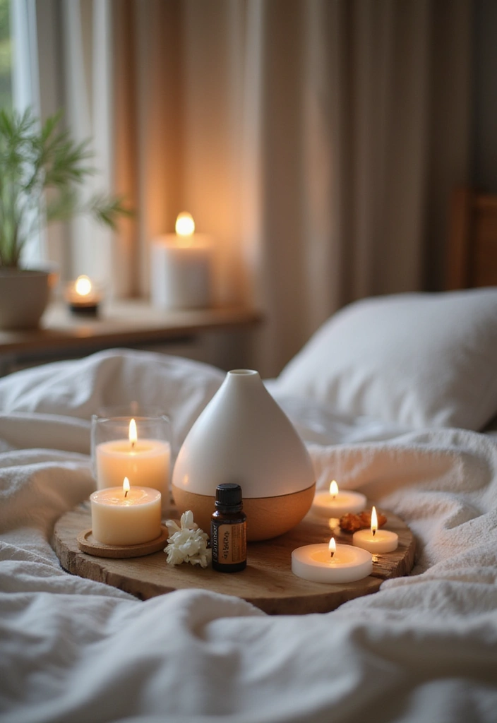 25 Neutral Bedroom Decor Ideas That Feel Cozy & Balanced 18 25 Neutral Bedroom Decor Ideas That Feel Cozy & Balanced - 17. Scenting Your Sanctuary