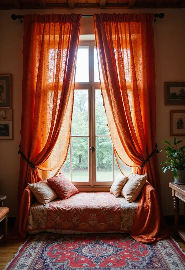 25 Room Divider Ideas Bedroom That Add Style & Privacy 18 25 Room Divider Ideas Bedroom That Add Style & Privacy - 17. Elegant Sari Curtains