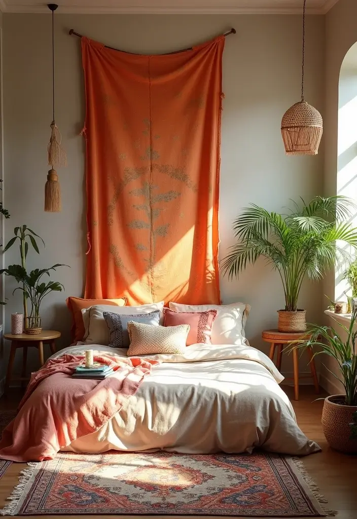 25 Room Divider Ideas Bedroom That Add Style & Privacy 8 25 Room Divider Ideas Bedroom That Add Style & Privacy - 7. Stylish Textile Panels