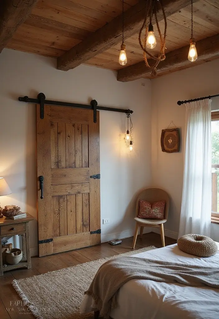 25 Room Divider Ideas Bedroom That Add Style & Privacy 9 25 Room Divider Ideas Bedroom That Add Style & Privacy - 8. Rustic Barn Doors