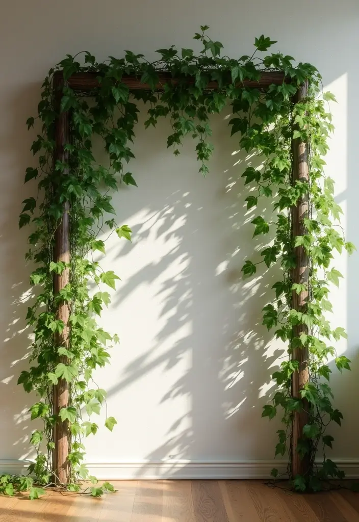 25 Vines in Bedroom Ideas That Bring Nature Indoors 14 25 Vines in Bedroom Ideas That Bring Nature Indoors - 13. Indoor Trellis