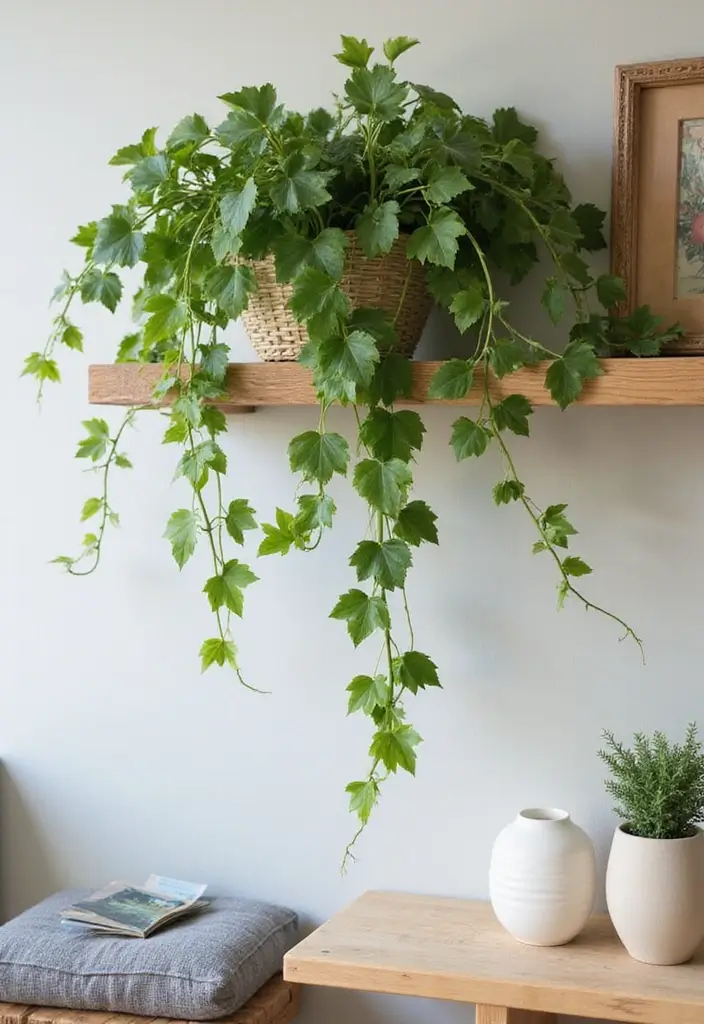 25 Vines in Bedroom Ideas That Bring Nature Indoors 4 25 Vines in Bedroom Ideas That Bring Nature Indoors - 3. Lush Climbing Ivy