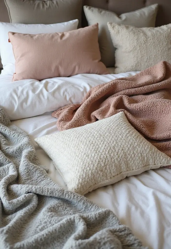 30 Affordable Bedroom Decor Ideas That Look Expensive on a Budget 2 30 Affordable Bedroom Decor Ideas That Look Expensive on a Budget - 1. Layered Textiles for Comfort and Style
