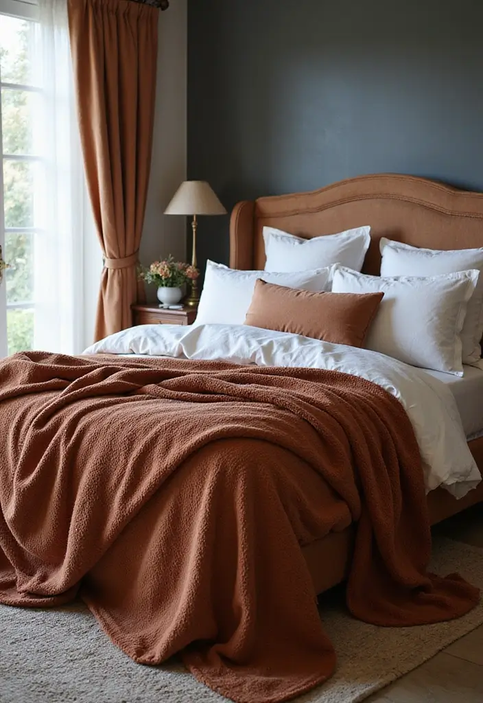 30 Affordable Bedroom Decor Ideas That Look Expensive on a Budget 20 30 Affordable Bedroom Decor Ideas That Look Expensive on a Budget - 19. Elegant Throw Blankets