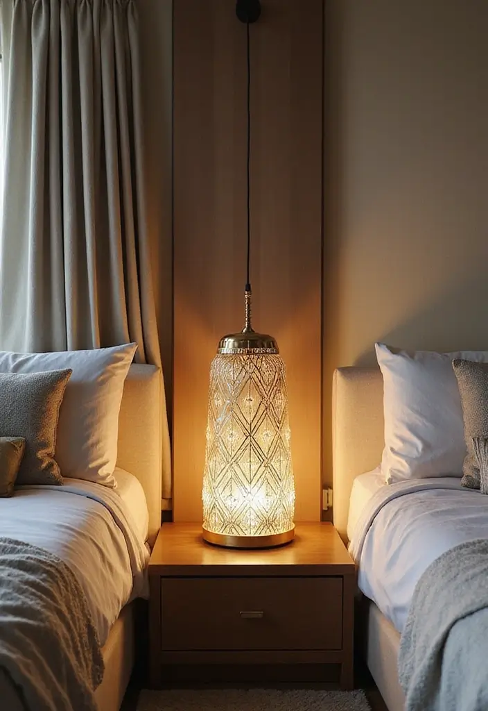 30 Affordable Bedroom Decor Ideas That Look Expensive on a Budget 27 30 Affordable Bedroom Decor Ideas That Look Expensive on a Budget - 26. Unique Lighting Fixtures