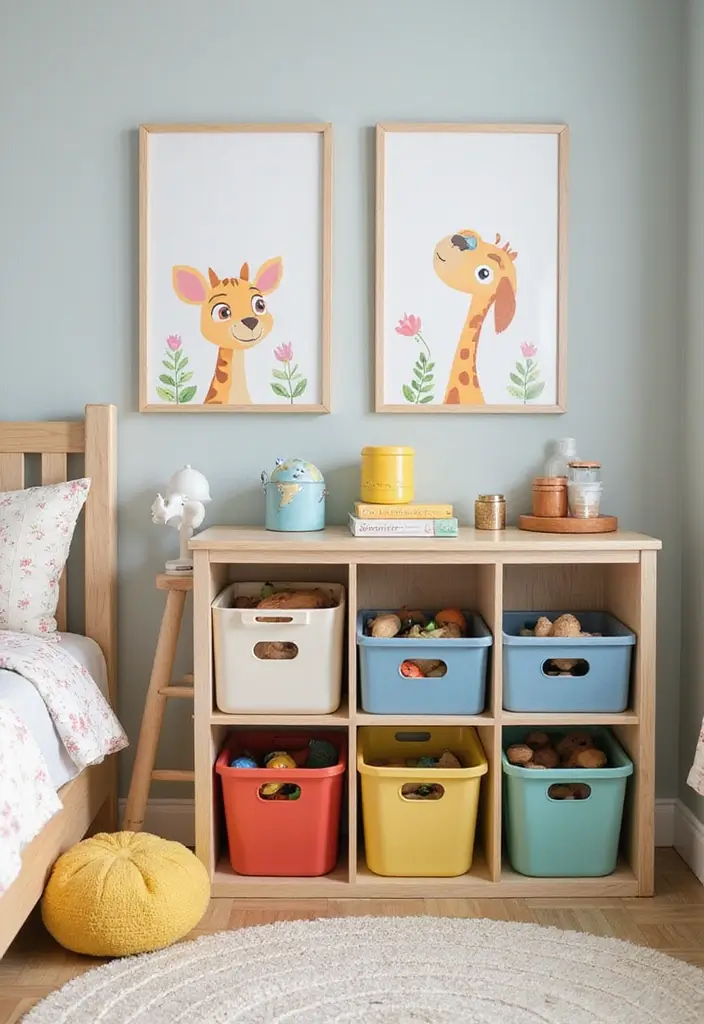 30 Animal Crossing Bedroom Ideas That Feel Wholesome & Aesthetic 13 30 Animal Crossing Bedroom Ideas That Feel Wholesome & Aesthetic - 12. Charming Toy Storage