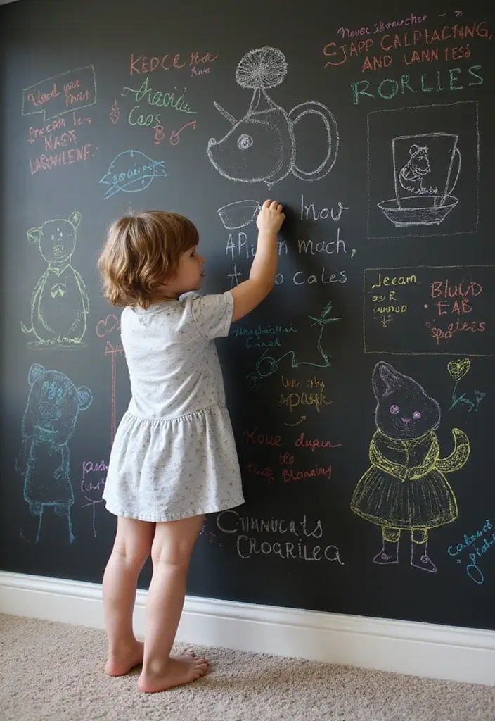 30 Animal Crossing Bedroom Ideas That Feel Wholesome & Aesthetic 20 30 Animal Crossing Bedroom Ideas That Feel Wholesome & Aesthetic - 19. Interactive Chalkboard Walls