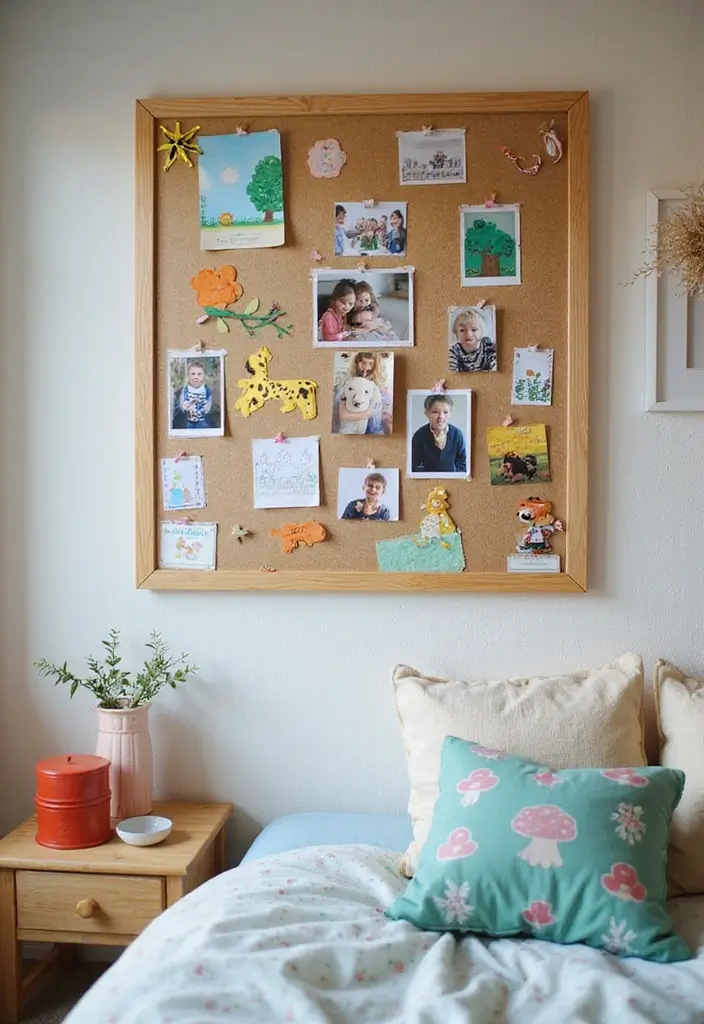 30 Animal Crossing Bedroom Ideas That Feel Wholesome & Aesthetic 25 30 Animal Crossing Bedroom Ideas That Feel Wholesome & Aesthetic - 24. Colorful Memory Board