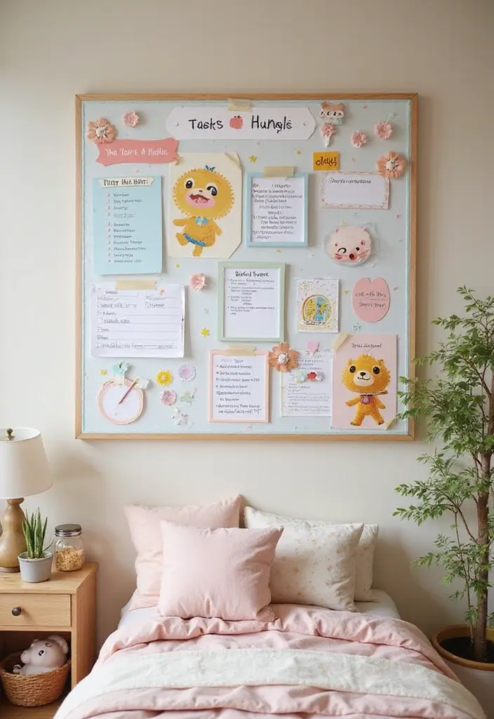 30 Animal Crossing Bedroom Ideas That Feel Wholesome & Aesthetic 31 30 Animal Crossing Bedroom Ideas That Feel Wholesome & Aesthetic - 30. Creative Task Board