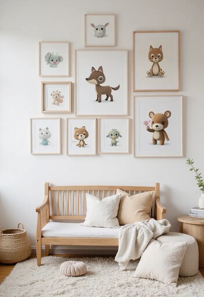 30 Animal Crossing Bedroom Ideas That Feel Wholesome & Aesthetic 7 30 Animal Crossing Bedroom Ideas That Feel Wholesome & Aesthetic - 6. Whimsical Wall Art