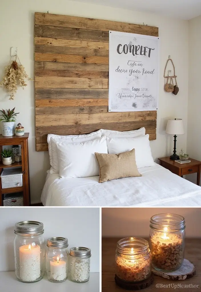 30 Bedroom Additions to House Ideas That Expand Comfort & Style 8 30 Bedroom Additions to House Ideas That Expand Comfort & Style - 7. DIY Upcycled Decor