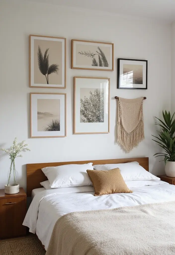 30 Bedroom Additions to House Ideas That Expand Comfort & Style 9 30 Bedroom Additions to House Ideas That Expand Comfort & Style - 8. Sustainable Artwork