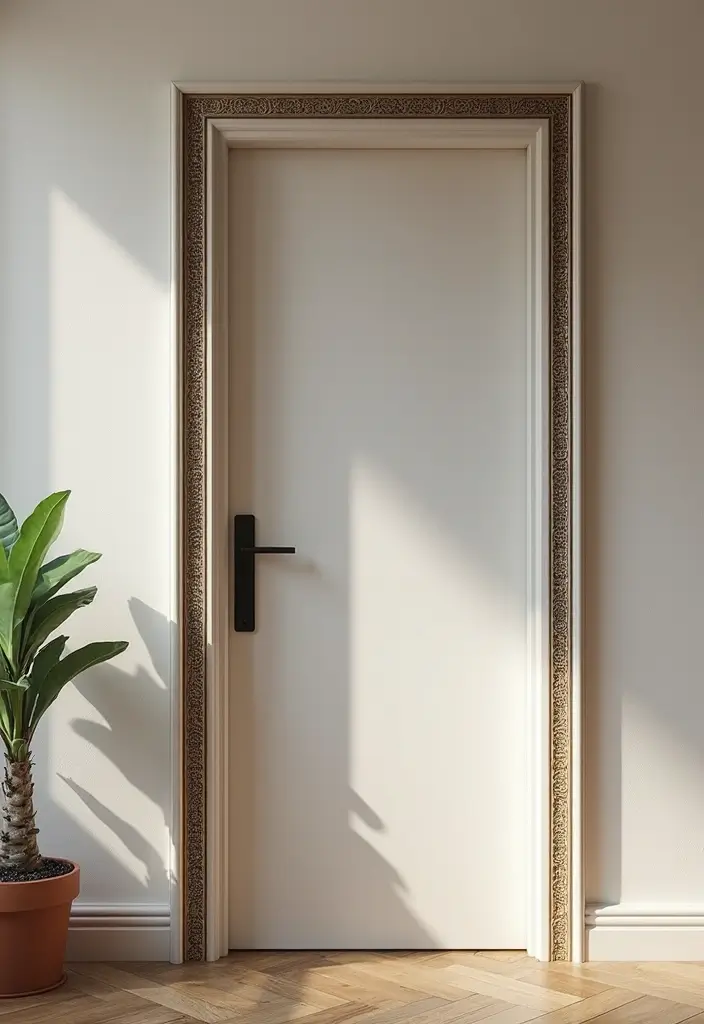 30 Bedroom Door Painting Ideas Creative & Unique 14 30 Bedroom Door Painting Ideas Creative & Unique - 13. Artistic Borders