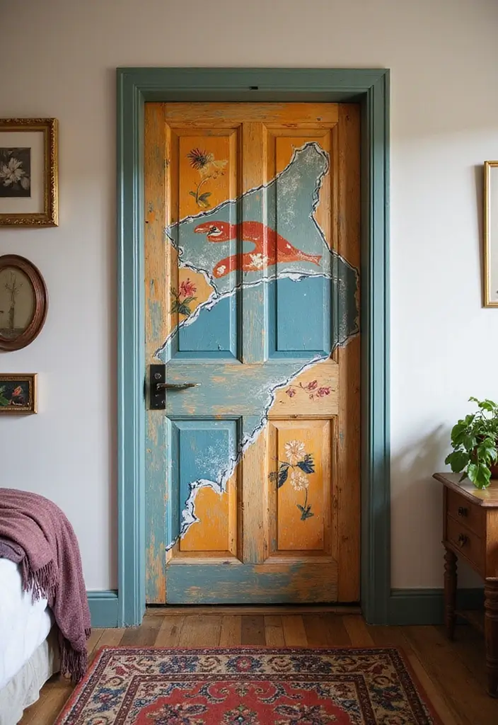 30 Bedroom Door Painting Ideas Creative & Unique 24 30 Bedroom Door Painting Ideas Creative & Unique - 23. Personalized Graphics