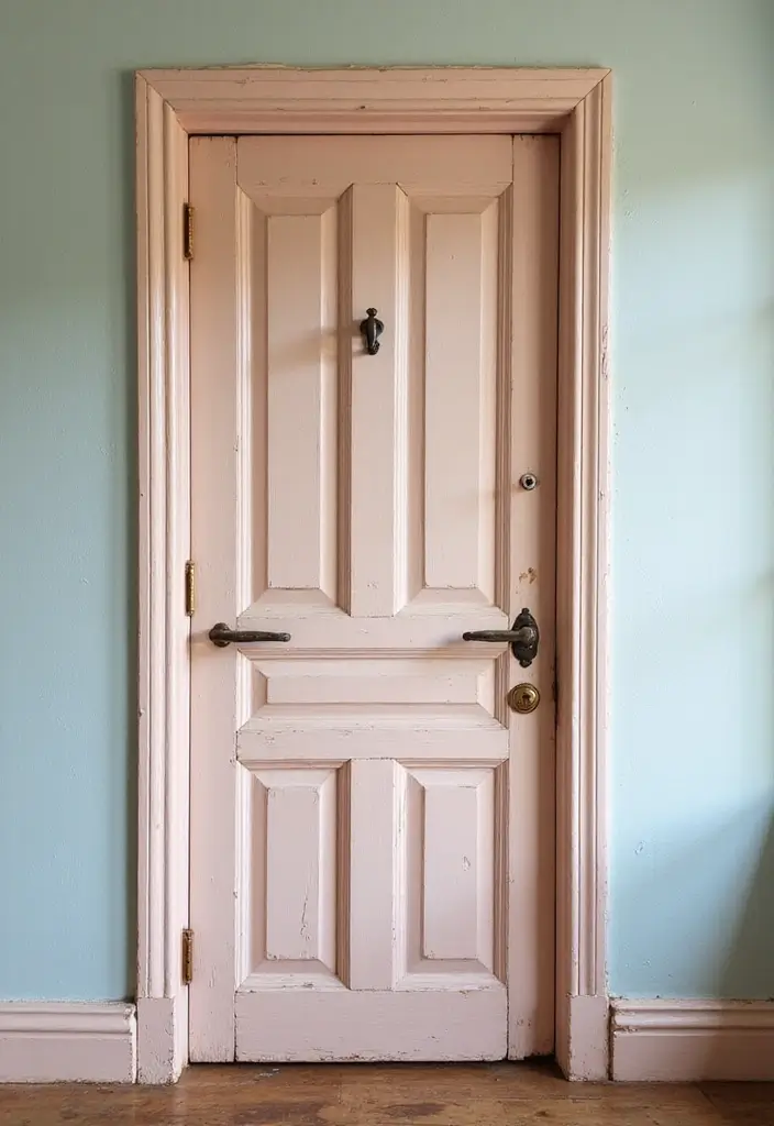 30 Bedroom Door Painting Ideas Creative & Unique 6 30 Bedroom Door Painting Ideas Creative & Unique - 5. Vintage Chic Vibes