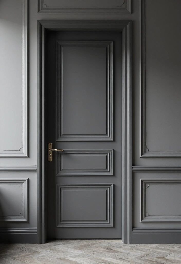 30 Bedroom Door Painting Ideas Creative & Unique 10 30 Bedroom Door Painting Ideas Creative & Unique - 9. Monochrome Magic