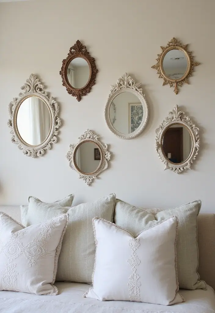 30 Bedroom Dressing Mirror Ideas That Add Light & Depth 18 30 Bedroom Dressing Mirror Ideas That Add Light & Depth - 17. Vintage Locket Mirrors