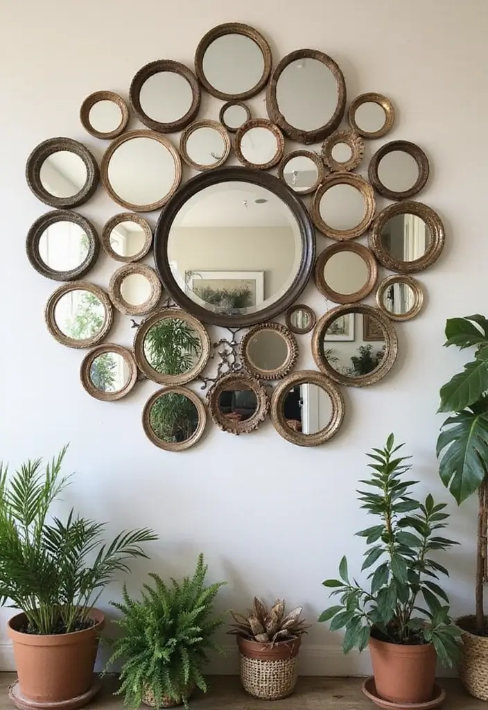 30 Bedroom Dressing Mirror Ideas That Add Light & Depth 3 30 Bedroom Dressing Mirror Ideas That Add Light & Depth - 2. Vintage Round Mirrors