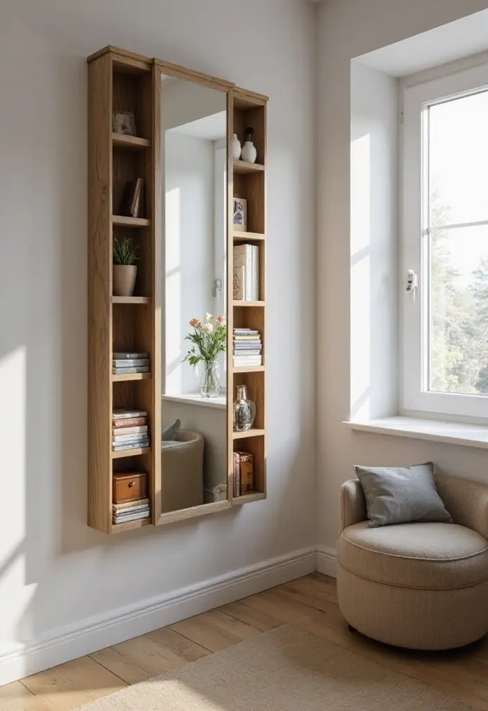 30 Bedroom Dressing Mirror Ideas That Add Light & Depth 25 30 Bedroom Dressing Mirror Ideas That Add Light & Depth - 24. Multi-Functional Mirrors