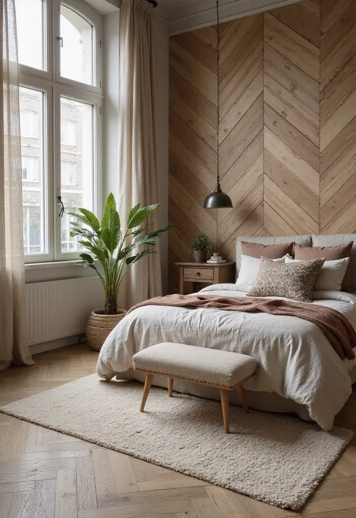 30 Bedroom Wall Paneling Ideas That Add Texture & Warmth 25 30 Bedroom Wall Paneling Ideas That Add Texture & Warmth - 24. Textured Planks