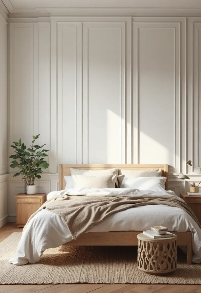 30 Bedroom Wall Paneling Ideas That Add Texture & Warmth 5 30 Bedroom Wall Paneling Ideas That Add Texture & Warmth - 4. Shiplap Sophistication