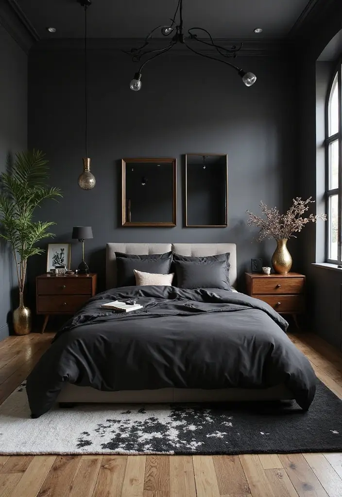 30 Black Aesthetic Bedroom Ideas That Are Sleek and Stylish 15 30 Black Aesthetic Bedroom Ideas That Are Sleek and Stylish - 14. Chic Accessories