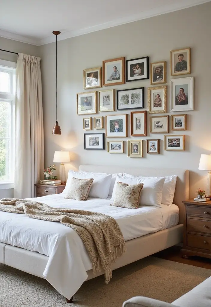 30 Brother and Sister Shared Bedroom Ideas That Balance Both Styles 19 30 Brother and Sister Shared Bedroom Ideas That Balance Both Styles - 18. Family Gallery Wall