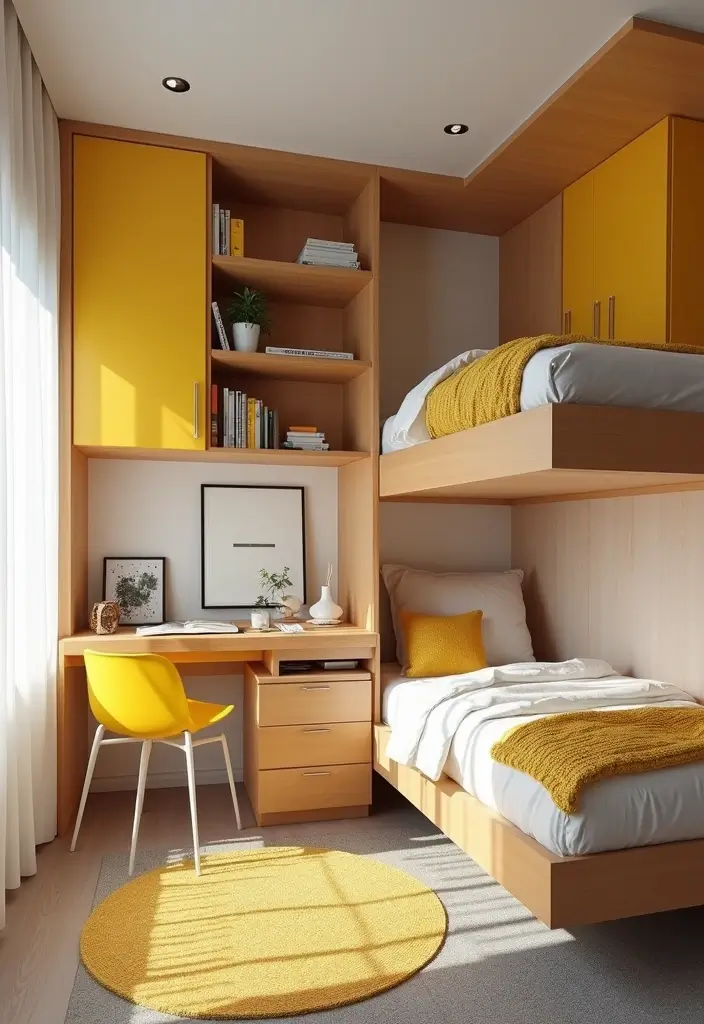 30 Brother and Sister Shared Bedroom Ideas That Balance Both Styles 4 30 Brother and Sister Shared Bedroom Ideas That Balance Both Styles - 3. Modular Furniture Solutions