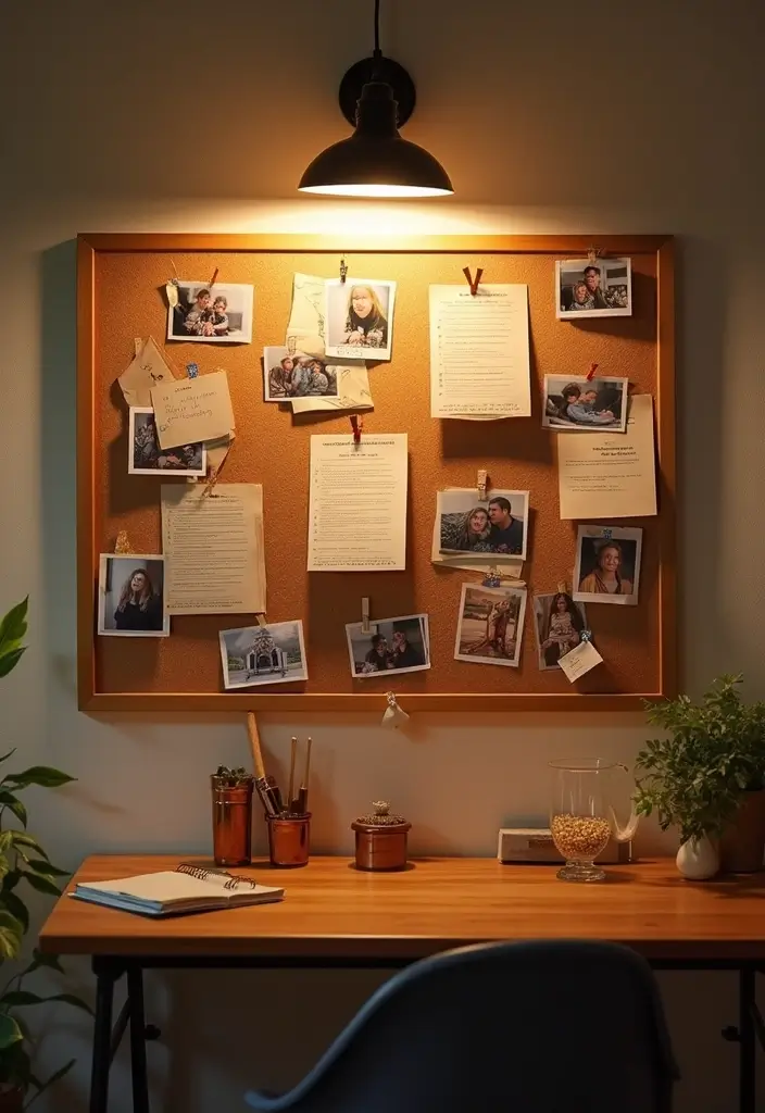 30 Cork Board Ideas for Bedroom Aesthetic That Inspire You Daily 24 30 Cork Board Ideas for Bedroom Aesthetic That Inspire You Daily - 23. Family Connection Board