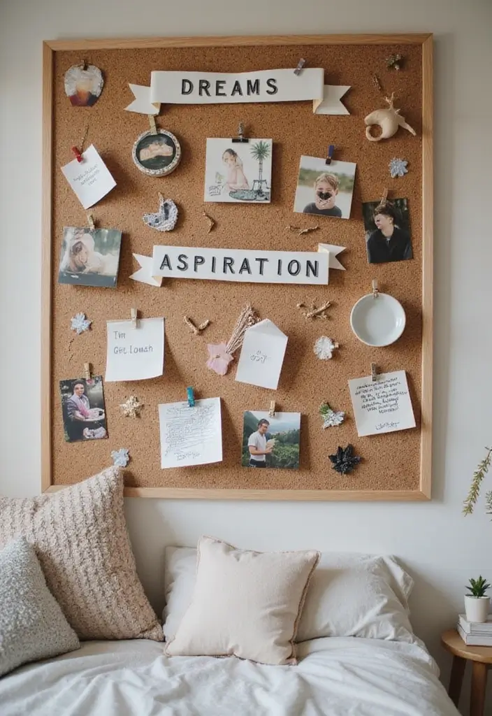 30 Cork Board Ideas for Bedroom Aesthetic That Inspire You Daily 27 30 Cork Board Ideas for Bedroom Aesthetic That Inspire You Daily - 26. Dream Journal Board