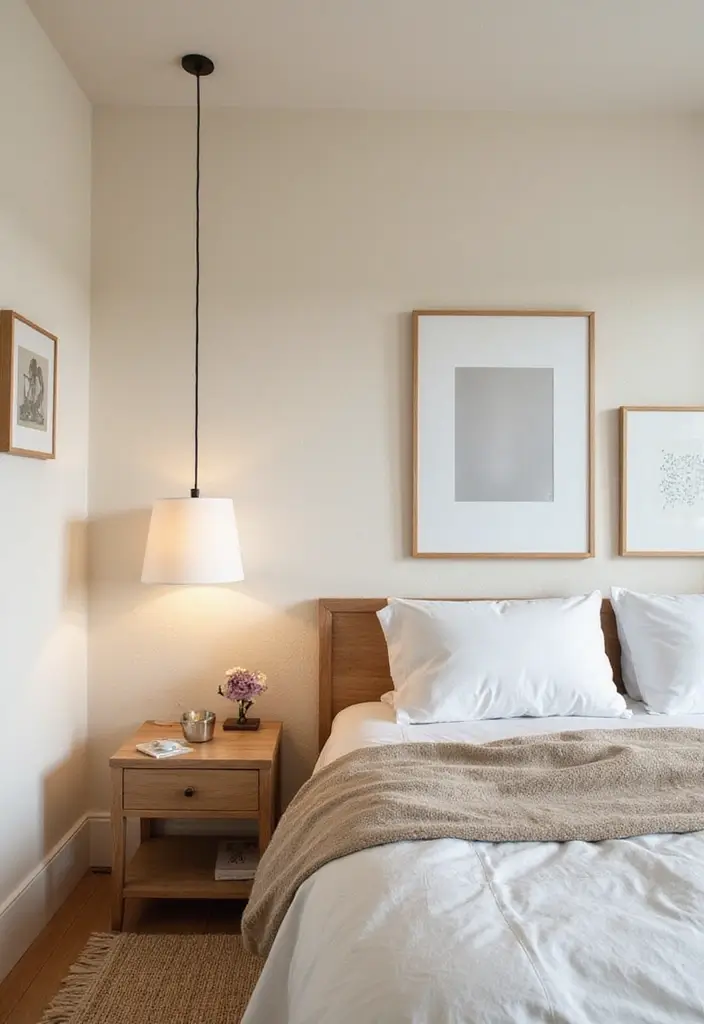 30 Cream Color Bedroom Ideas That Feel Soft, Bright & Welcoming 13 30 Cream Color Bedroom Ideas That Feel Soft, Bright & Welcoming - 12. Cream Accent Walls