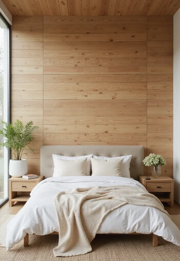30 Cream Color Bedroom Ideas That Feel Soft, Bright & Welcoming 6 30 Cream Color Bedroom Ideas That Feel Soft, Bright & Welcoming - 5. Organic Wall Treatments