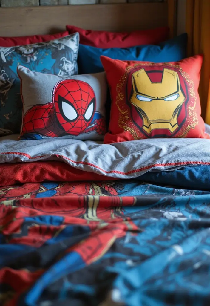 30 Marvel Bedroom Ideas Boy Rooms That Feel Heroic & Fun 2 30 Marvel Bedroom Ideas Boy Rooms That Feel Heroic & Fun - 1. Marvel-Inspired Bedding