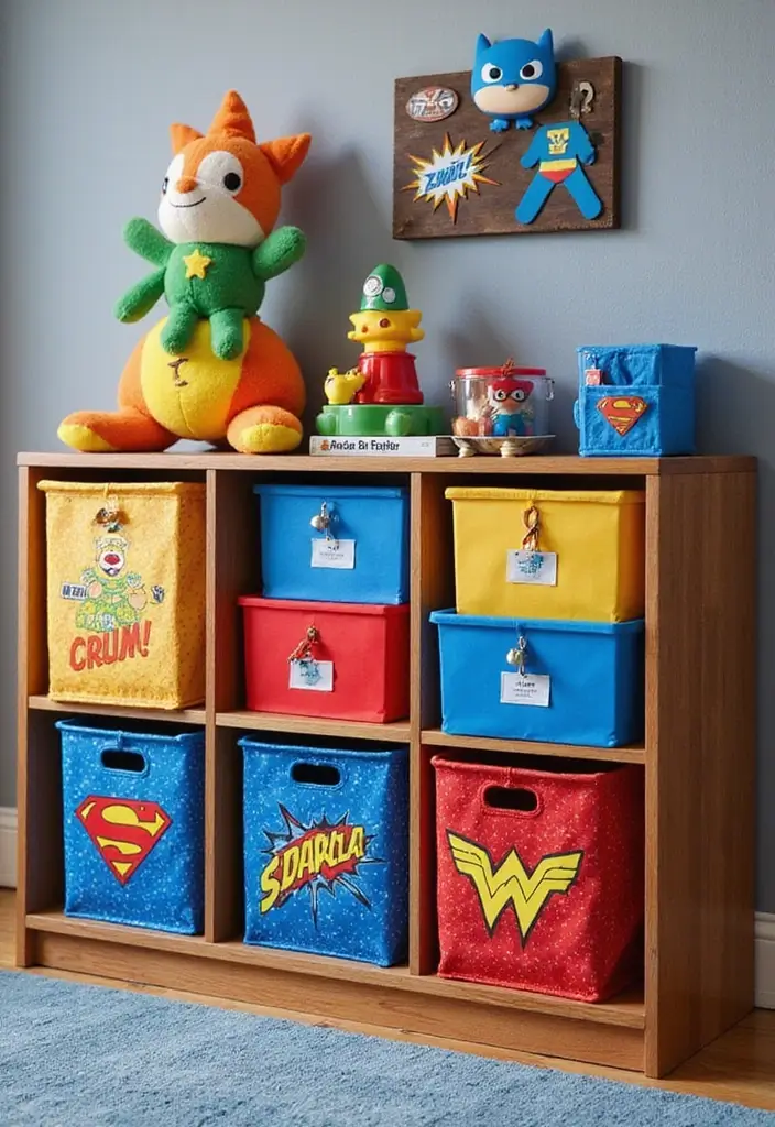 30 Marvel Bedroom Ideas Boy Rooms That Feel Heroic & Fun 11 30 Marvel Bedroom Ideas Boy Rooms That Feel Heroic & Fun - 10. Creative Storage Solutions